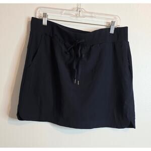 Westbound Athletic Skort Navy Women's Size L (built in shorts) Poly blend Tennis